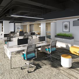 Office room A004Modern style - Download -3d Models Free -3dbrute