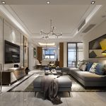 Living room Modern style Extension 2018 113