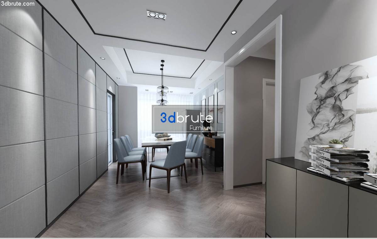 360 render 3dsmax vray Living room - Download -3dbrute