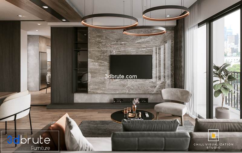 Livingroom Render By Corona And 3dsmax Download 3d Models Free