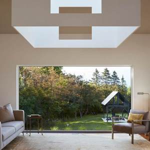 Deloia private home with glass corridor connecting the courtyard Salmela