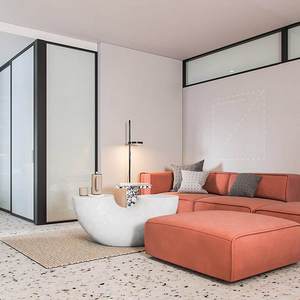 Fresh color matching modern and stylish open space design