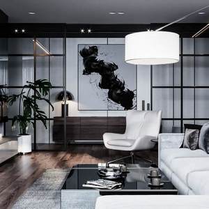 Simple high-grade gray cold toned apartment design