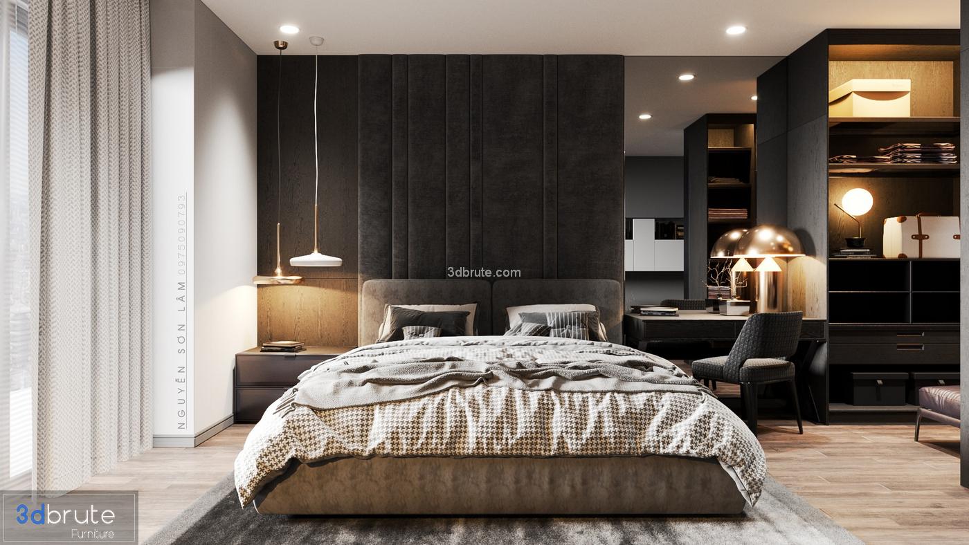 Bedroom & kitchen Crona render (1)
