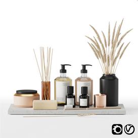 Bathroom Accessories Set 01 3d Model Buy Download 3dbrute