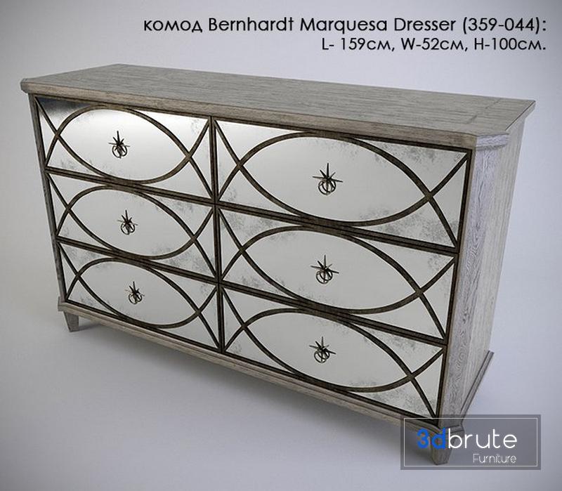Bernhardt Marquesa Dresser 3d Model Buy Download 3dbrute