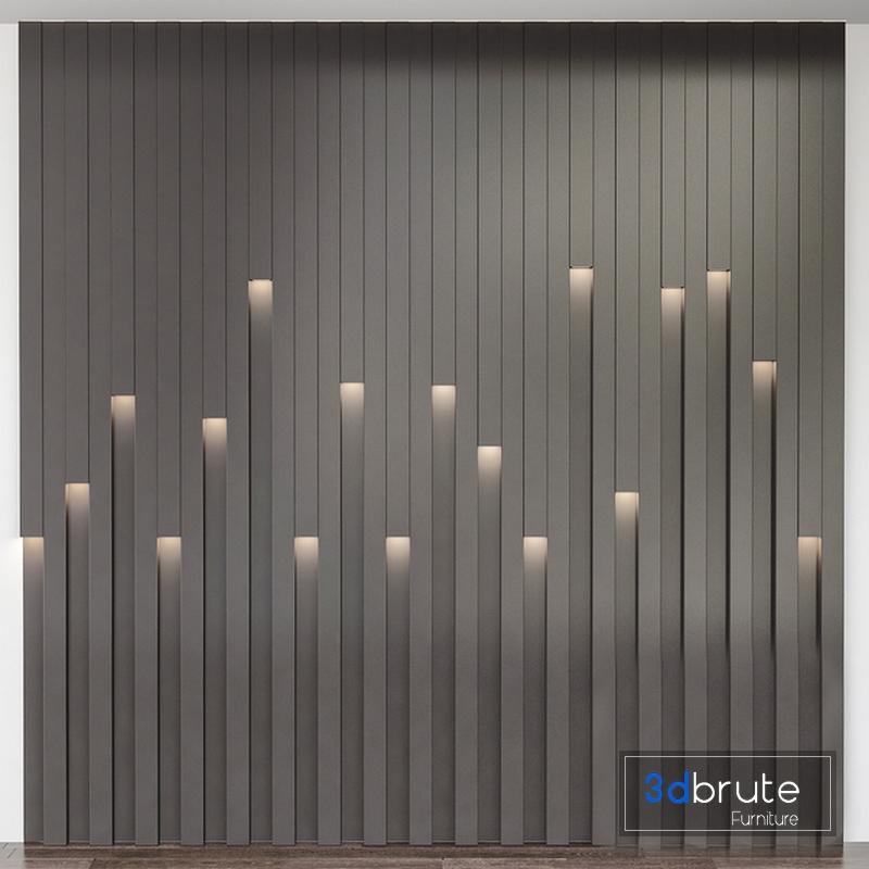 Wall panel 3d model Buy Download 3dbrute