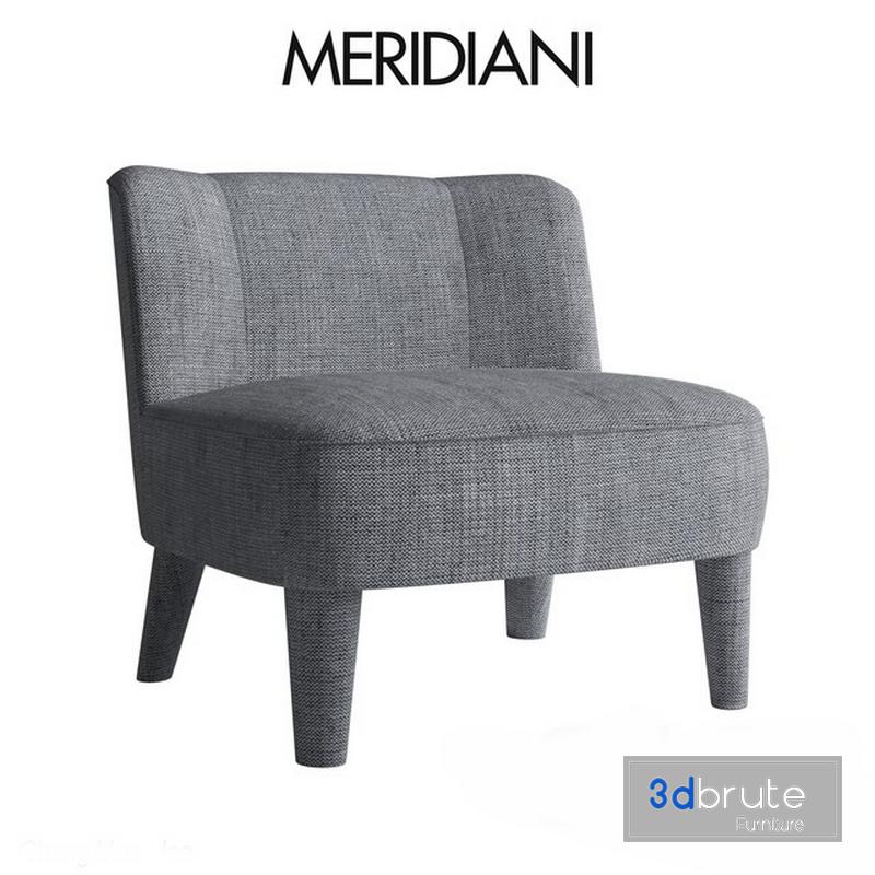 Meridiani Isabelle Small Armchair 3d 