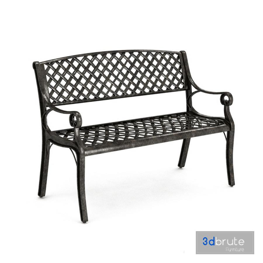 Cozumel Copper Cast Aluminum Bench By Christopher Knight Home 3d Model Buy Download 3dbrute