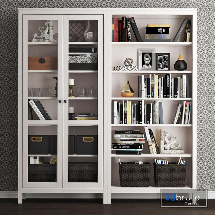 Ikea Hemnes Storage Combination 3d Model Buy Download 3dbrute