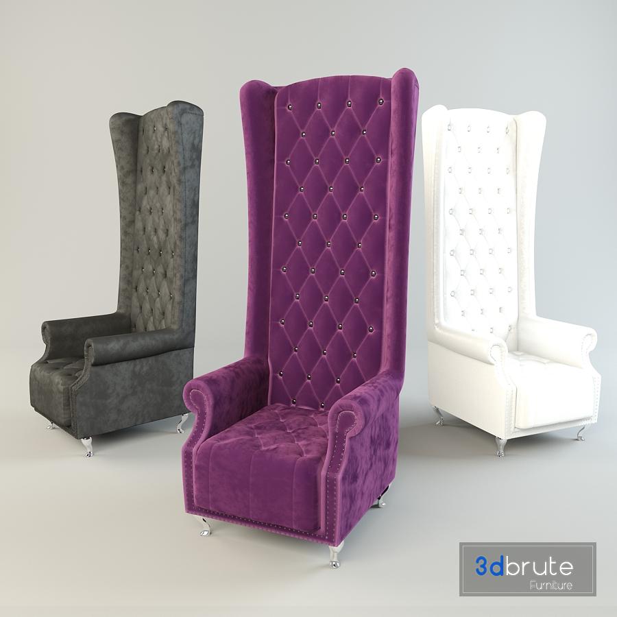 kare design  arm chair queen 3d model buy download 3dbrute