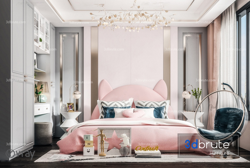 Bedroom vol9 2020 Modern Classic 3d model - Download -3d Models Buy