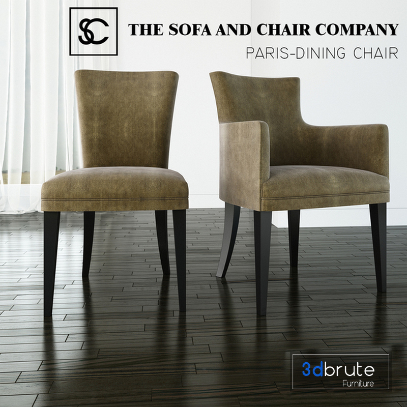 The Sofa And Chair Company Paris Carver 3d Model Buy Download 3dbrute