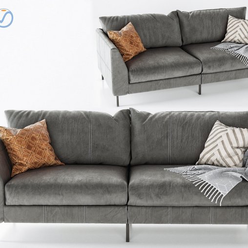 Sofa 3dmodel Download Modern Classic Piece Fabric Leather Sofa