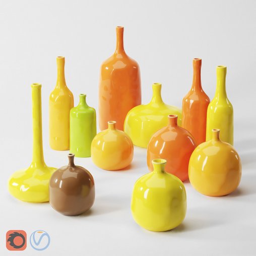 Jacques Ruelland and Dani Ruelland 12 Vases