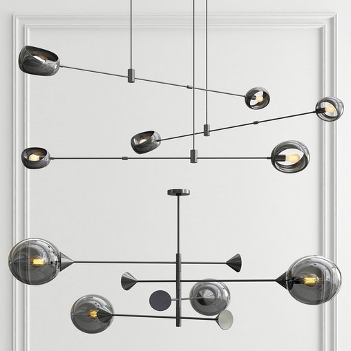 Acaba & Giorgetti Kendama Chandelier