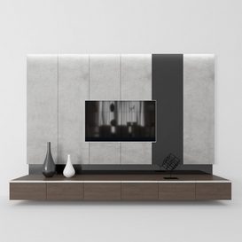 Modern Tv Unit 3d Model Buy Download 3dbrute