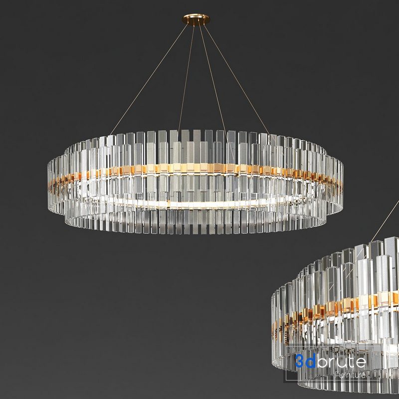 Round Glass Chandelier_2