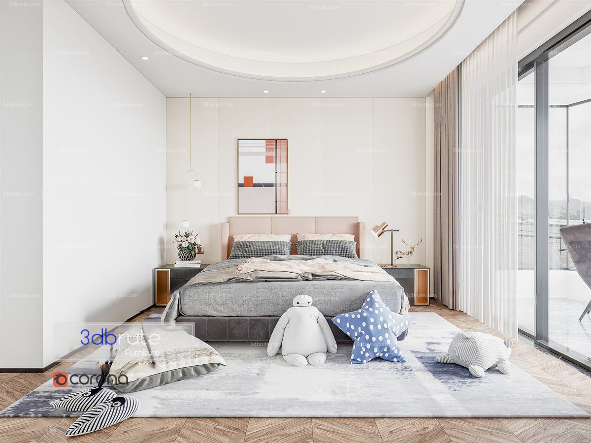 Bedroom vol4 2020 3d model Buy Download 3dbrute