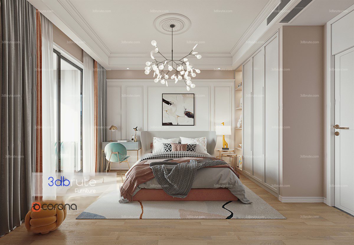 Bedroom vol4 2020 3d model Buy Download 3dbrute