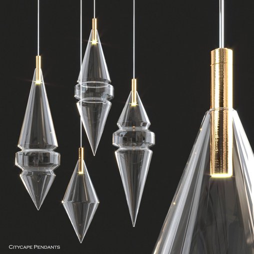 Citycape Pendant Lights by Atelier