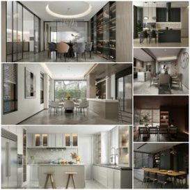 Dining room vol1 2021 3d model Download  Buy 3dbrute