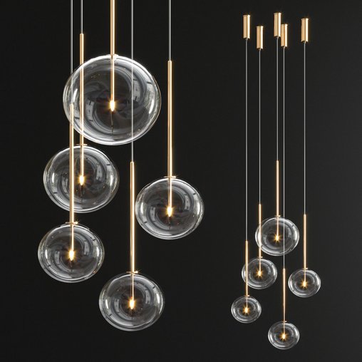 Radice Pendant 5 light