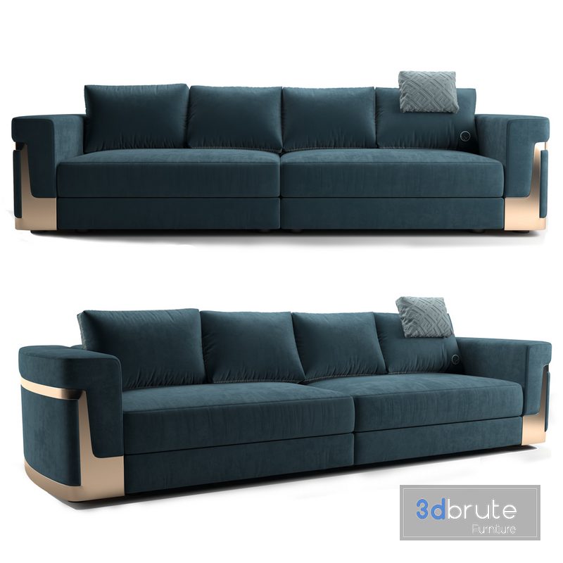 FENDI CASA RAY sofa 3d model Download