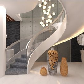 Curved Stairs-Spiral stairs