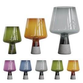 Nordic Glass Cement Table Lamp 3 Lamps - 5 Materials