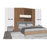 Bed Sketchup 3d model Sketchup Download Free 3dbrute