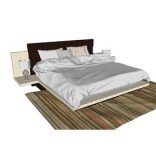 Bed Sketchup 3d model Sketchup Download Free 3dbrute