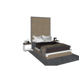 Bed Sketchup 3d model Sketchup Download Free 3dbrute