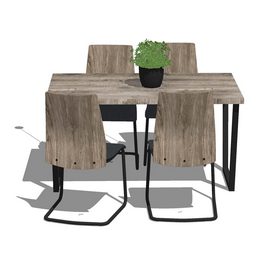 Dining set Sketchup 2