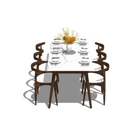 Dining set Sketchup 5