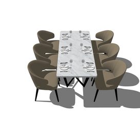 Dining set Sketchup 12