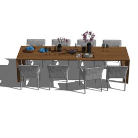 Dining set Sketchup 13