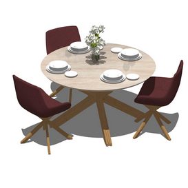 Dining set Sketchup 19