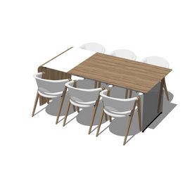 Dining set Sketchup 25