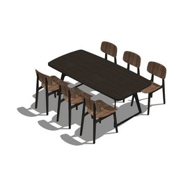 Dining set Sketchup 30