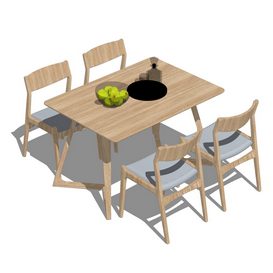 Dining set Sketchup 32