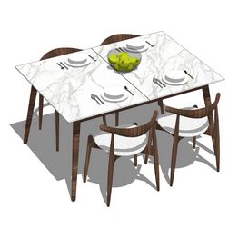 Dining set Sketchup 33