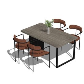 Dining set Sketchup 37