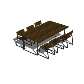 Dining set Sketchup 41