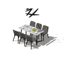 Dining set Sketchup 46