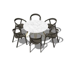 Dining set Sketchup 48