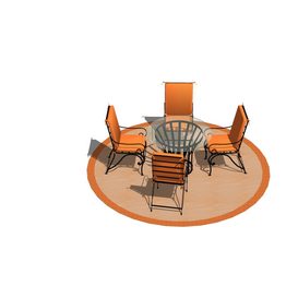 Dining set Sketchup 51