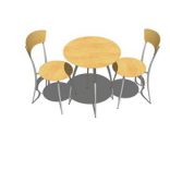 Dining set Sketchup 3d model Sketchup Download Free 3dbrute