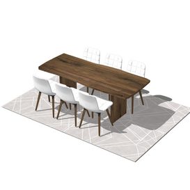 Dining set Sketchup 58