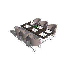 Dining set Sketchup 59